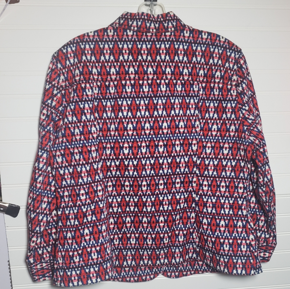 Ruby Rd Button Front Blazer Top - image 3